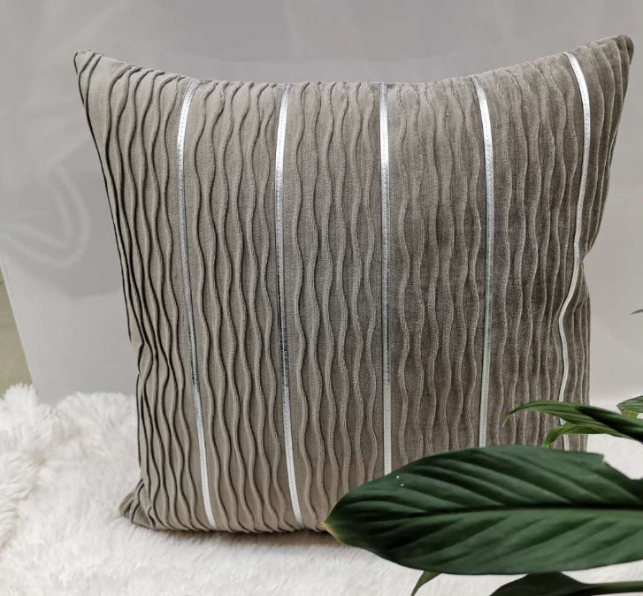 Luxury Striped Velvet Pillow Cover