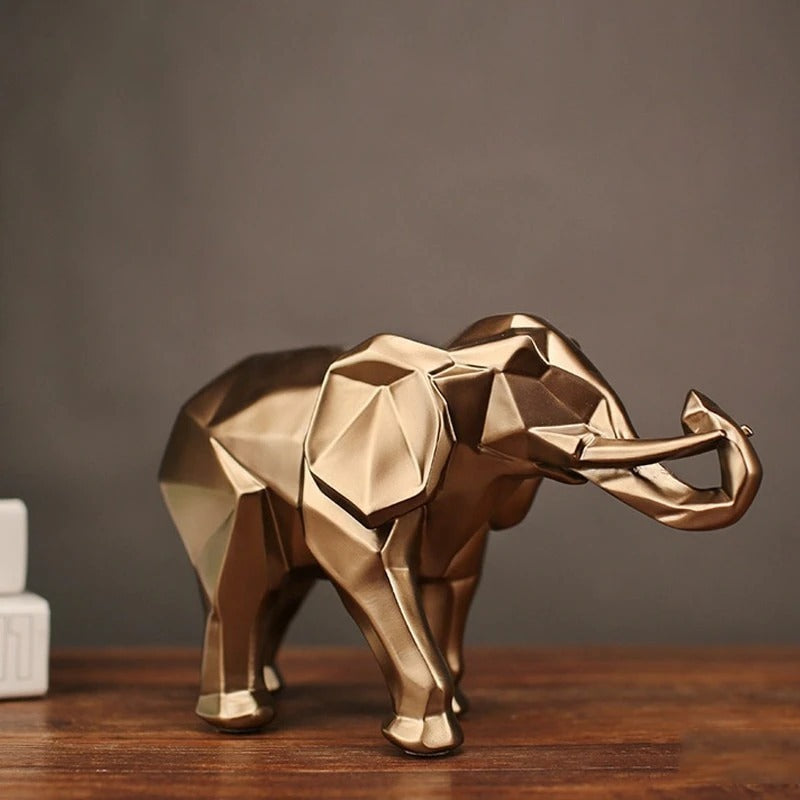 Abstract Majesty: Elephant Sculpture