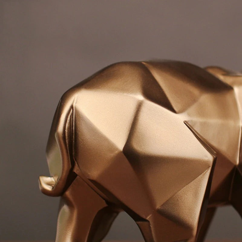 Abstract Majesty: Elephant Sculpture